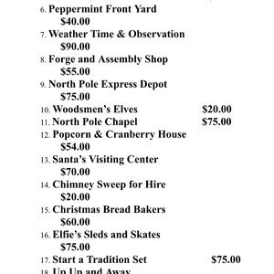 The rest of my North Pole Series everything is in original packaging.